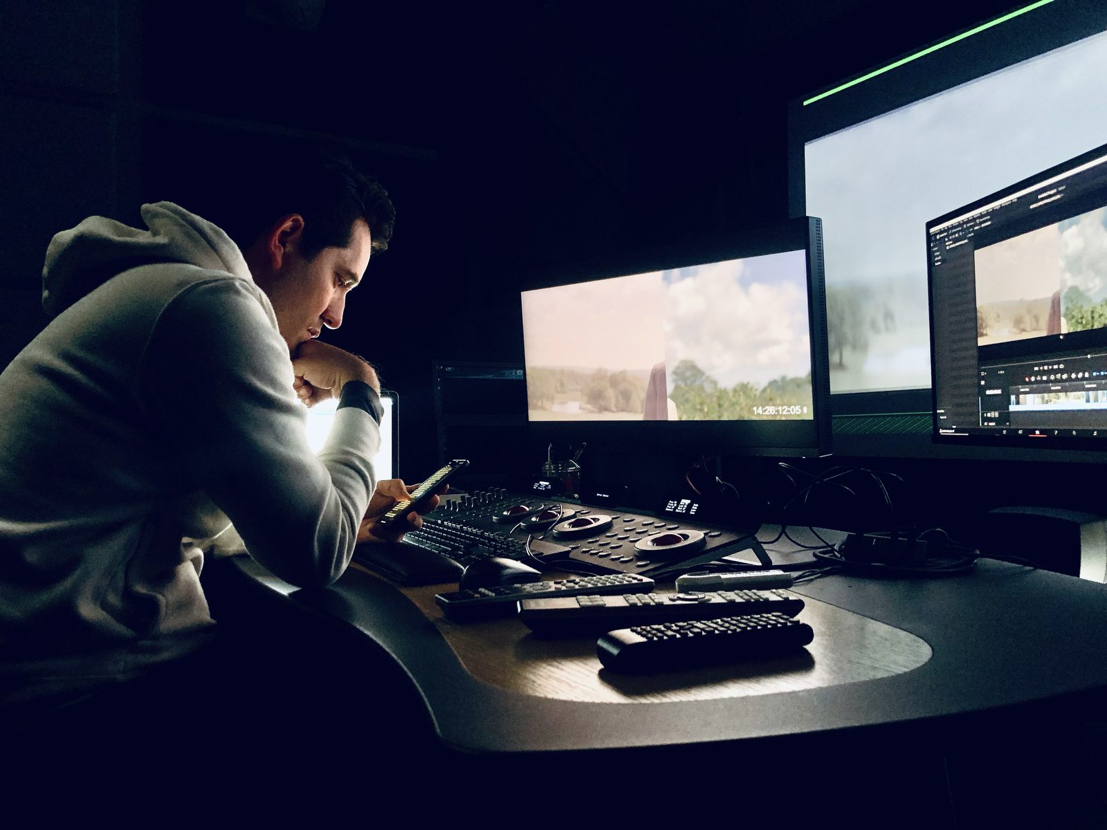In the edit suite